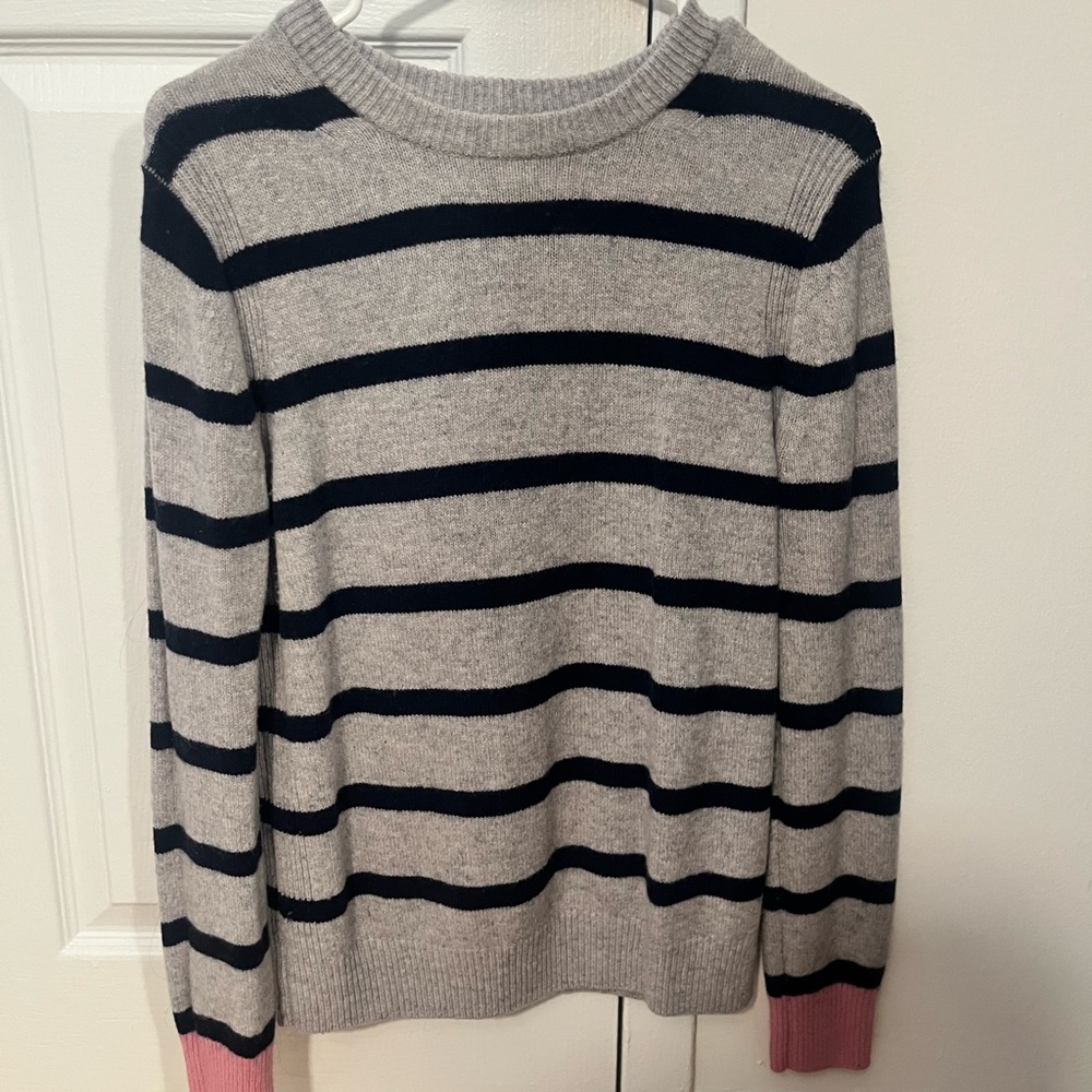 Marks & Spencer Gray and Black Striped Sweater